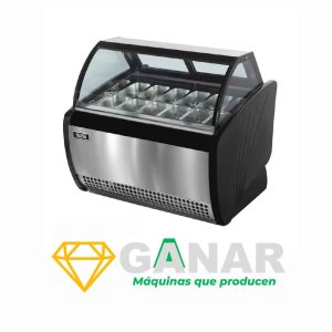 Congelador Heladero Premium con 12 Pozas "ILUMI"